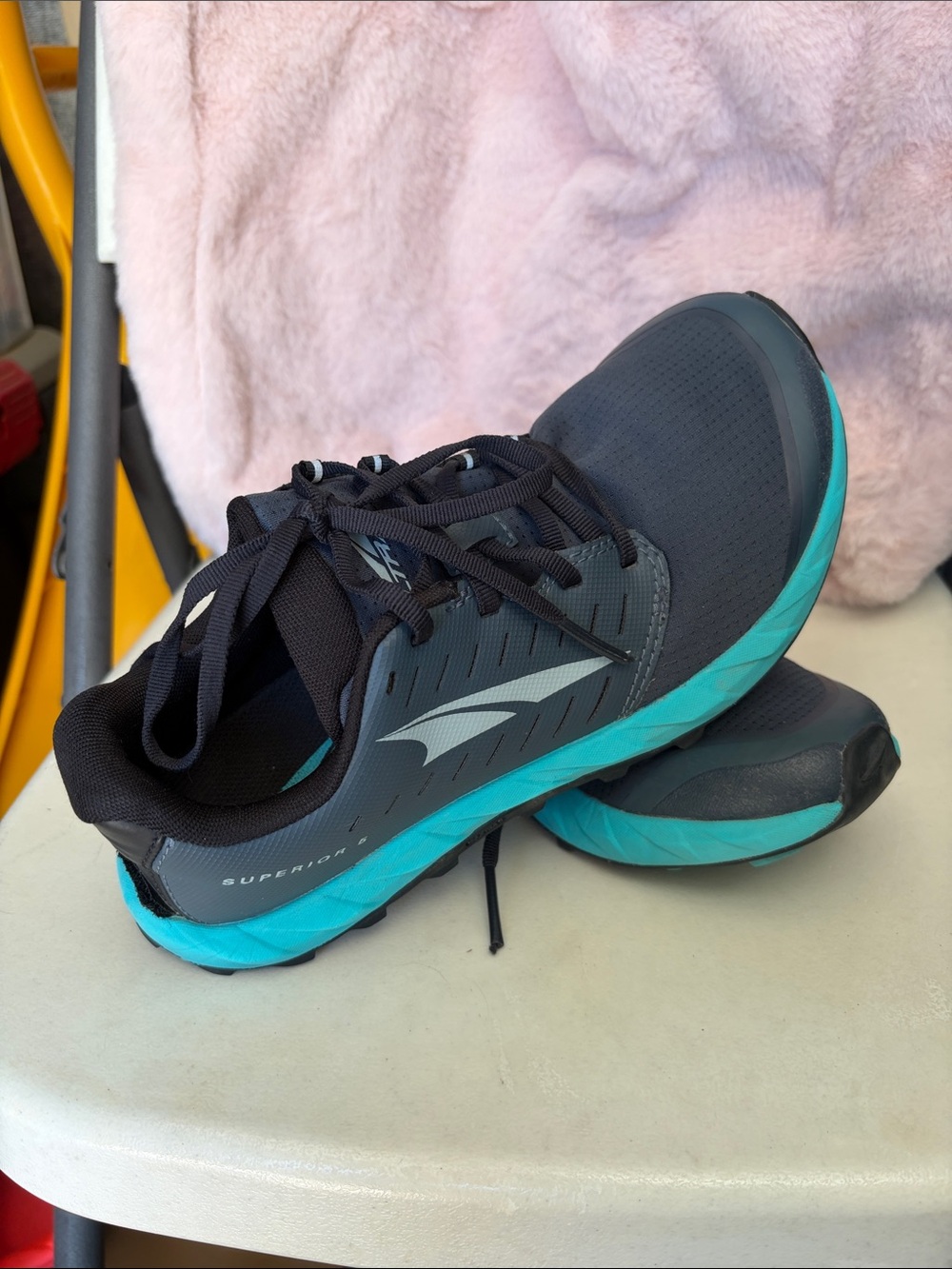 Altra Trail Running Shoes - Black and Teal